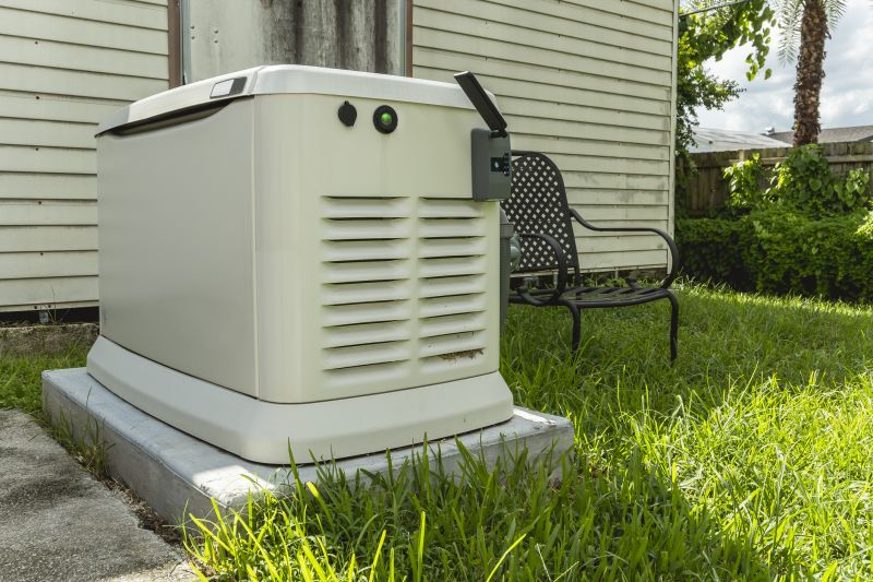 Residential Generator in a Suburban Setting