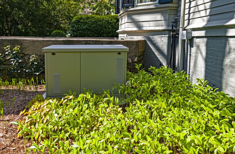 Generator in a Residential Backyard