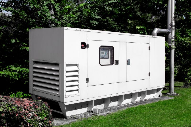 Close-up of a Residential Backup Generator